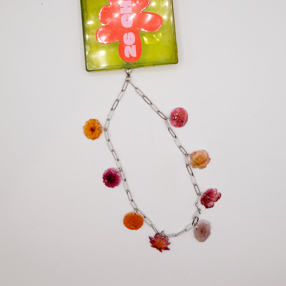 Garden Silver Phone Wristlet